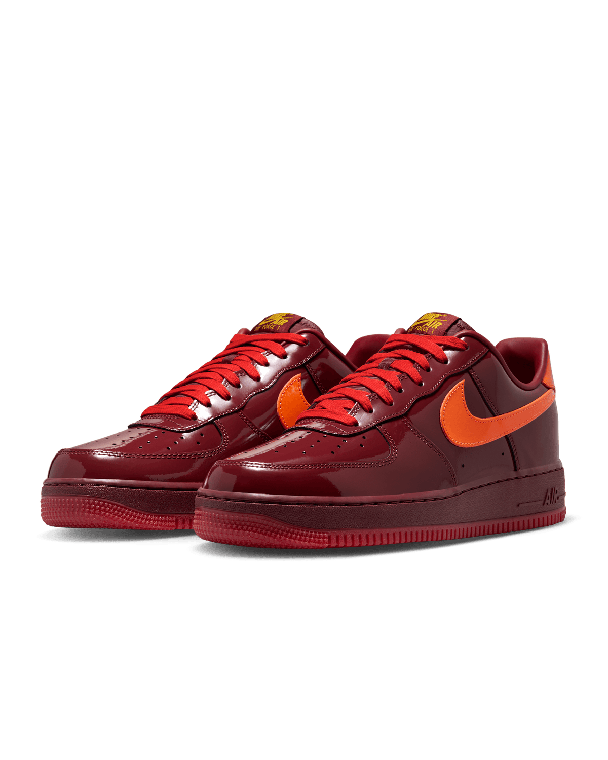 Nike Air Force 1 Low QS Patent "Dark Team Red / Safety Orange"