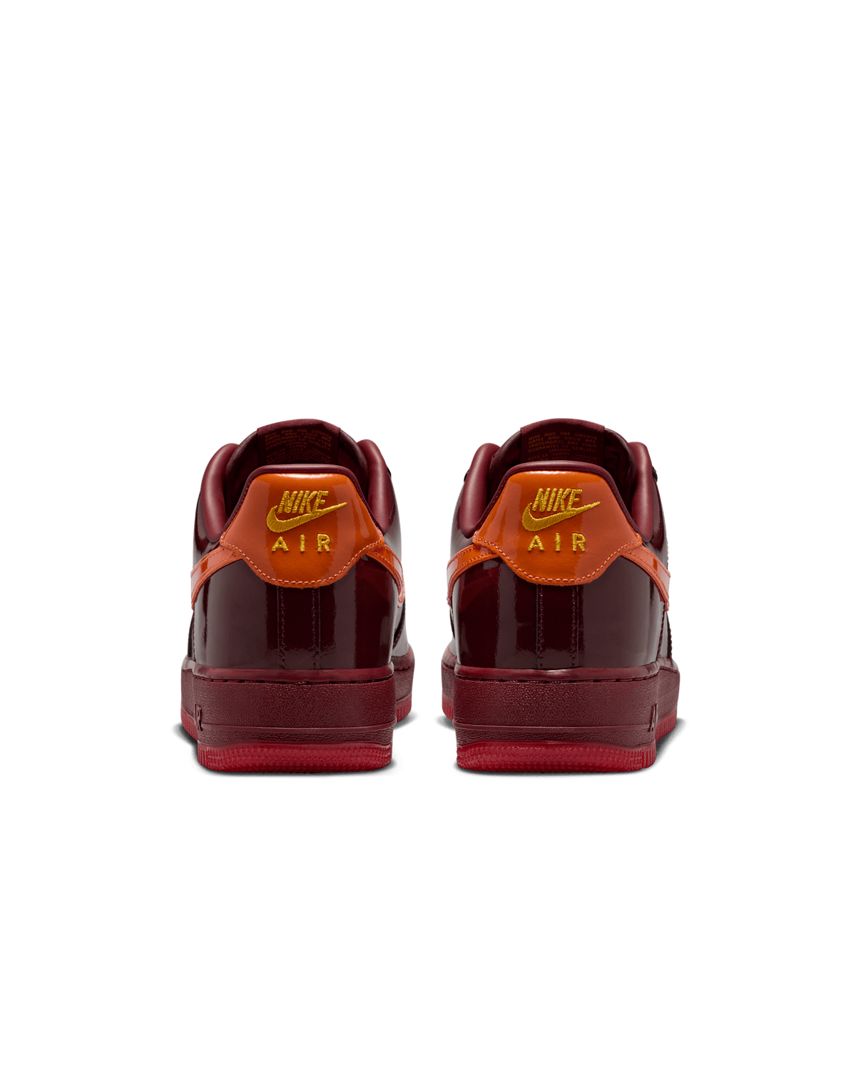 Nike Air Force 1 Low QS Patent "Dark Team Red / Safety Orange"