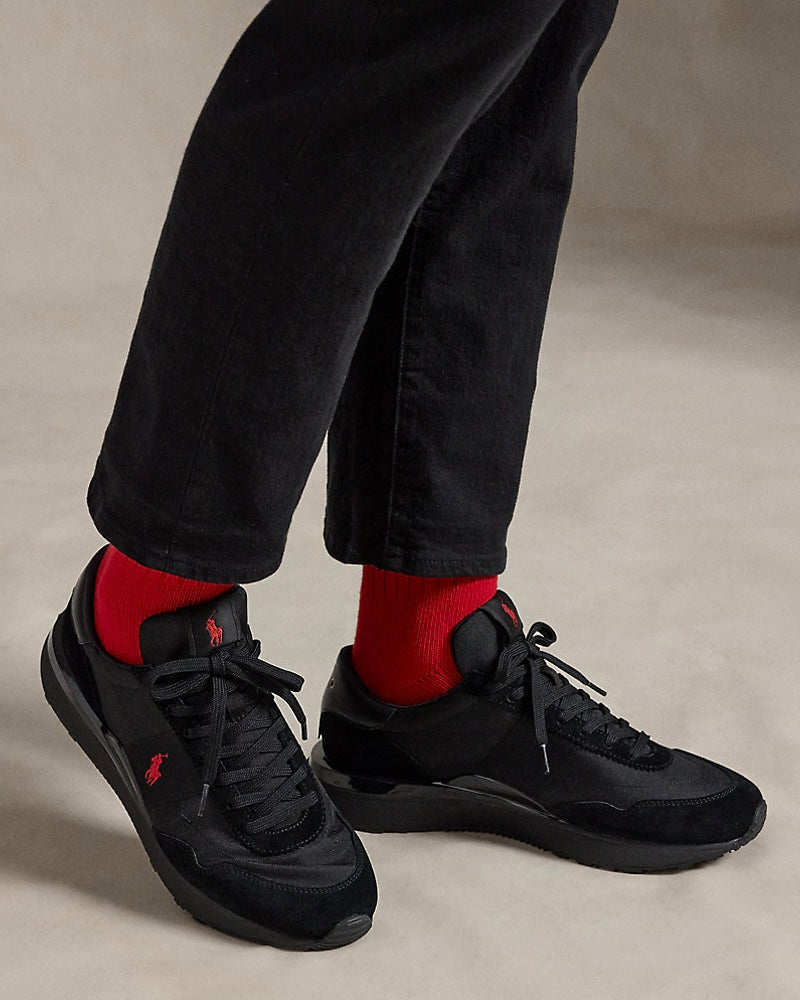 Polo Ralph Lauren Train 89 Suede and Oxford Trainer