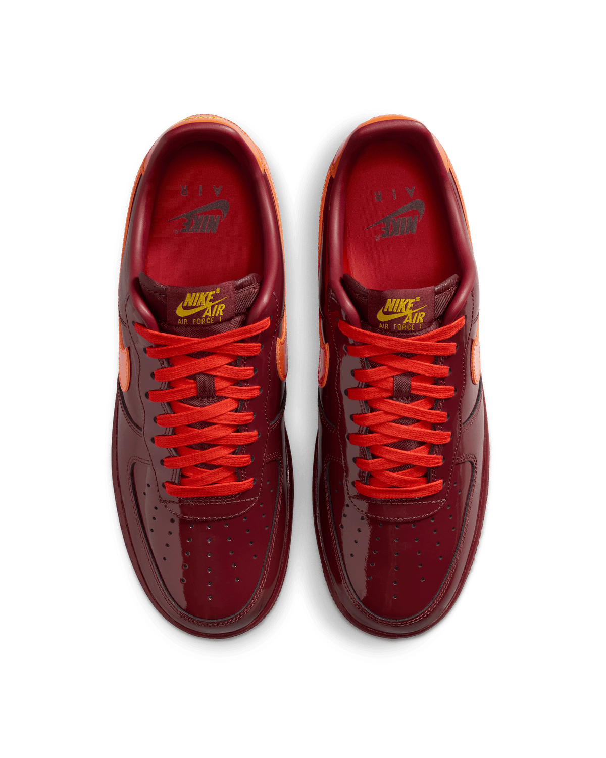 Nike Air Force 1 Low QS Patent "Dark Team Red / Safety Orange"