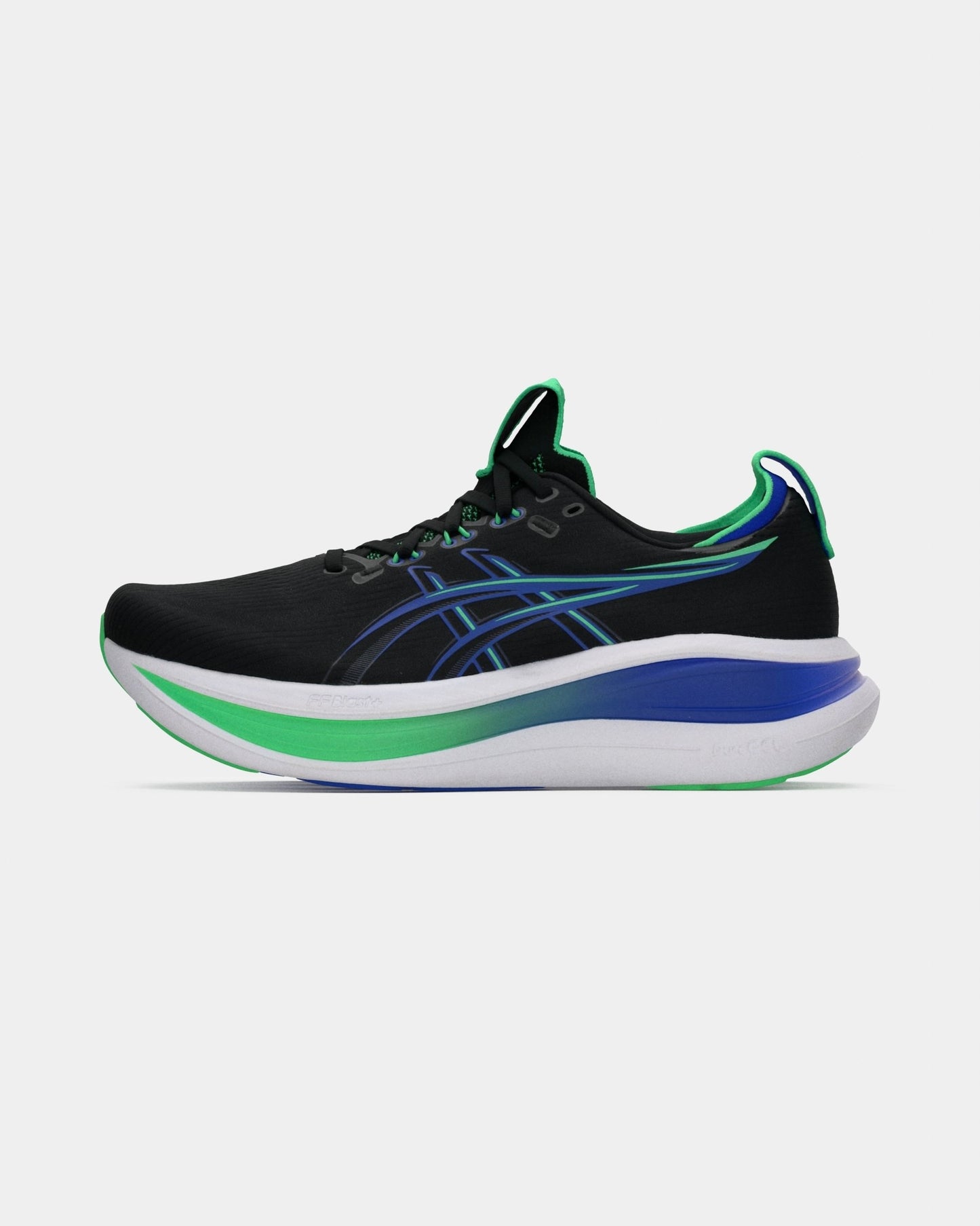 ASICS GEL-Nimbus 28 (coloris Black/Cobalt Burst)